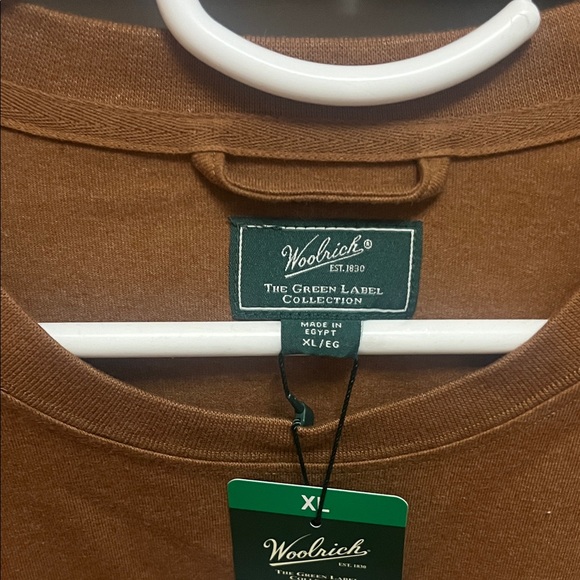 Woolrich Men's Tan Long Sleeve Tee - Picture 4 of 5